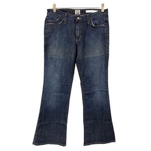 Salt Works Jeans Womens 30 Flare Low Rise Medium Wash‎ Denim Avenue A Distressed